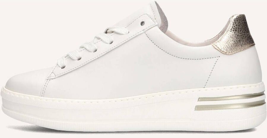 GABOR Lage Sneakers Dames 395 Maat: 39 Materiaal: Leer Kleur: Wit