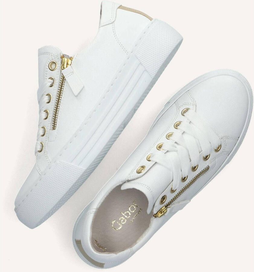 GABOR Lage Sneakers Dames 465 Leer Wit - Foto 6