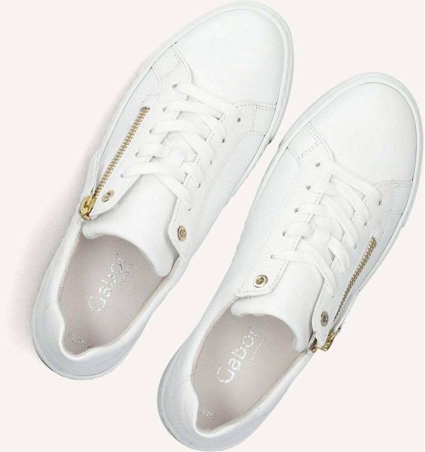 GABOR Lage Sneakers Dames 498 Leer Wit - Foto 2