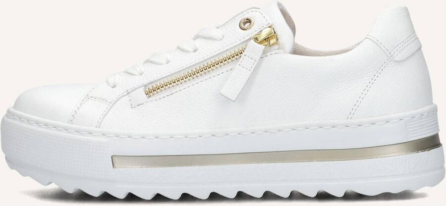 GABOR Lage Sneakers Dames 498 Leer Wit - Foto 3