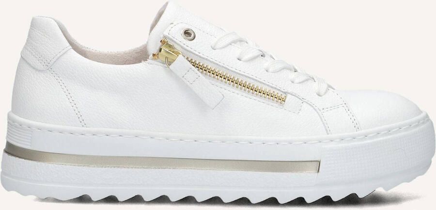 GABOR Lage Sneakers Dames 498 Leer Wit