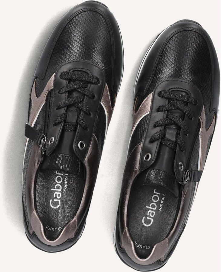 GABOR Lage Sneakers Dames 526 Maat: 36 Materiaal: Leer Kleur: Zwart - Foto 2