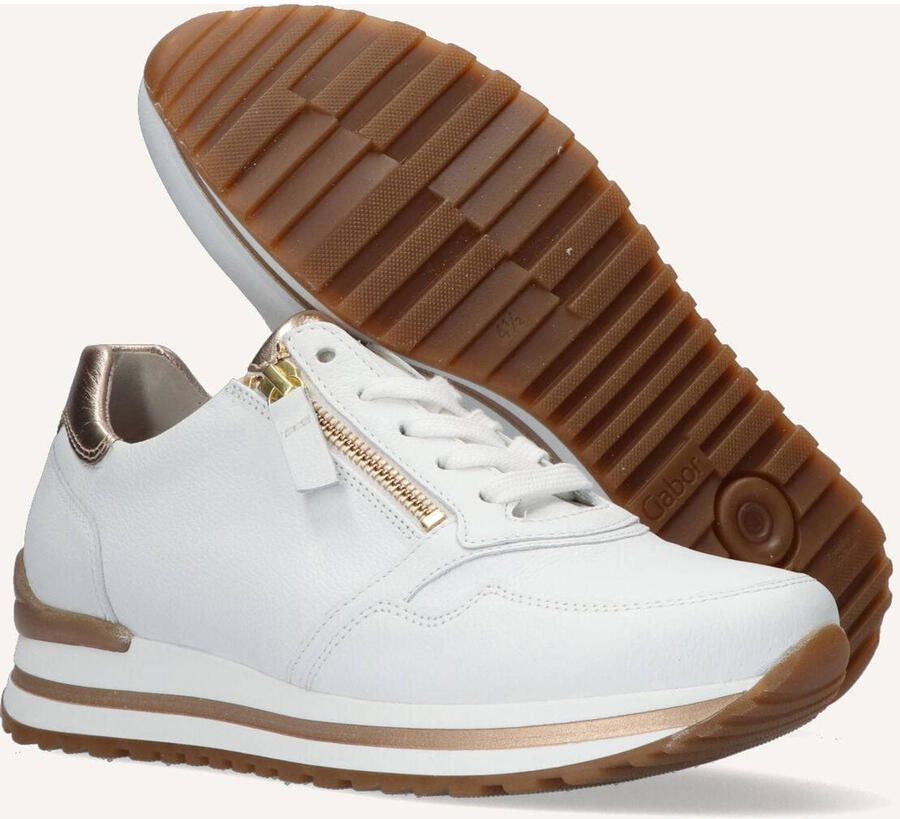 GABOR Lage Sneakers Dames 528 Leer Wit - Foto 2