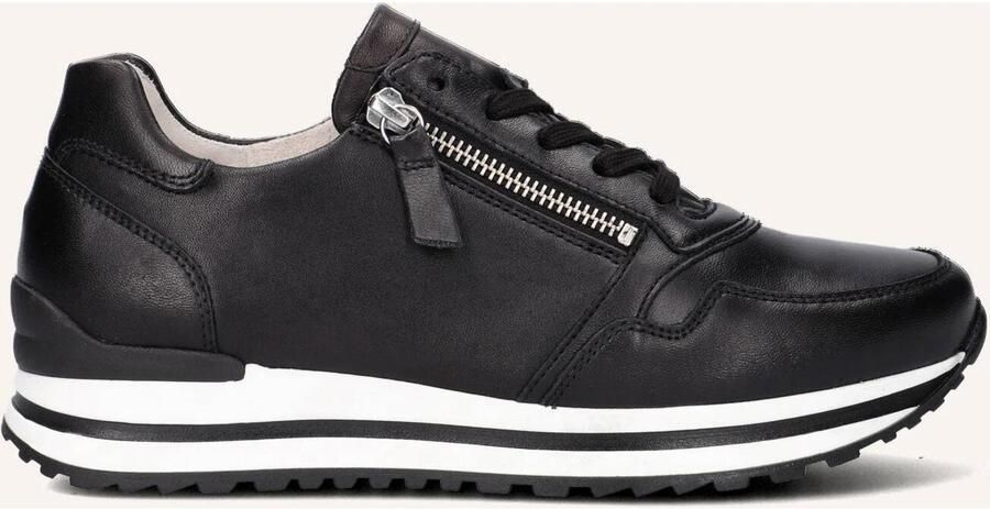 GABOR Lage Sneakers Dames 528 Leer Zwart