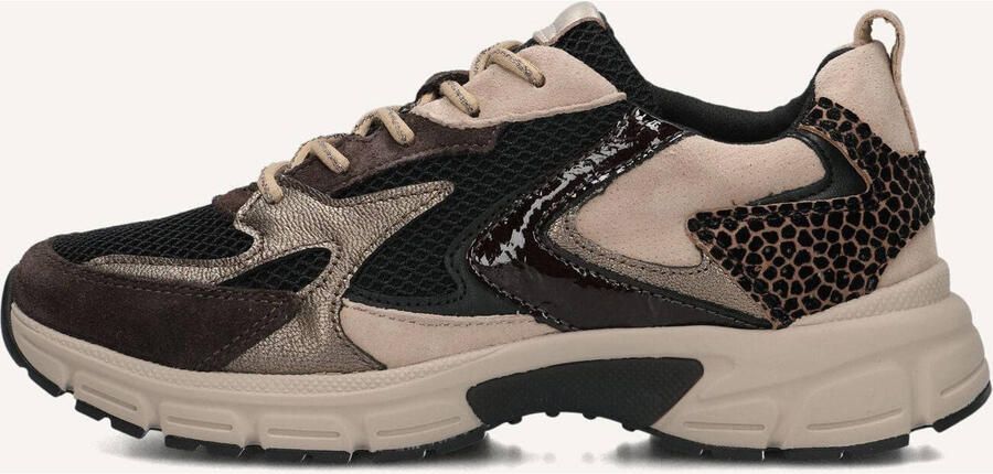 Gabor Sneakers met sleehak Florence plateau veterschoen halfhoge schoen in comfortabele g-wijdte (=wijd)