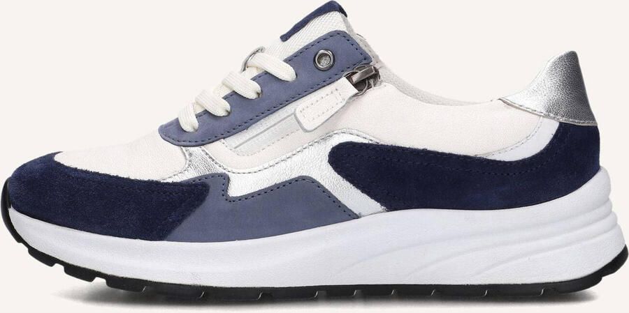 Gabor 598 Sneakers Dames Leren Sneaker Blauw