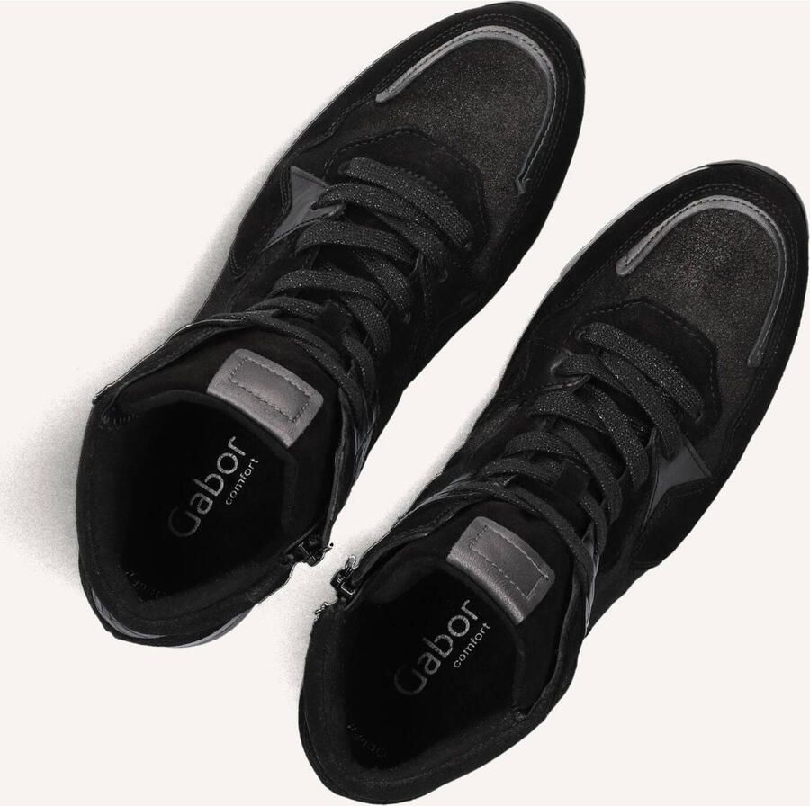 GABOR Hoge Sneakers Dames 755 Suède Zwart - Foto 2