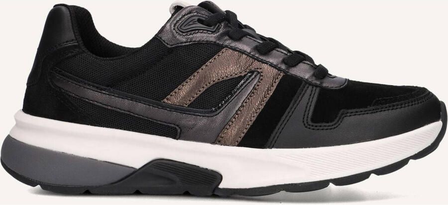 GABOR Lage Sneakers Dames 845.1 Rollingsoft Leer Zwart