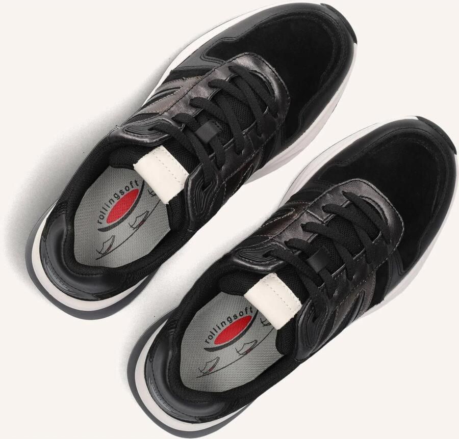 GABOR Lage Sneakers Dames 845.1 Rollingsoft Leer Zwart - Foto 2