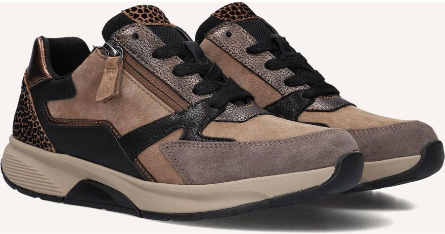 Gabor Rollingsoft Sneakers met sleehak veterschoen halfhoge schoen vrijetijdsschoen met extra ritssluiting - Foto 3