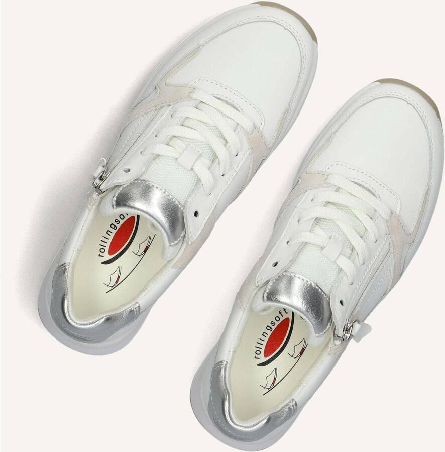 Gabor 86.958.50 Rolling Soft Sneakers Wit Leer Dames Breed Wit - Foto 2