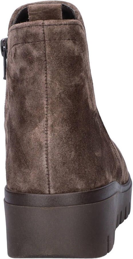 Gabor suède enkelboots met sleehak bruin - Foto 3