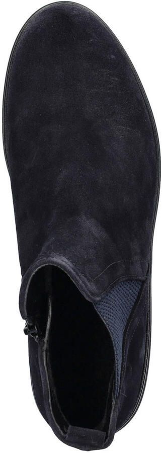 Gabor suède enkelboots met sleehak donkerblauw - Foto 3