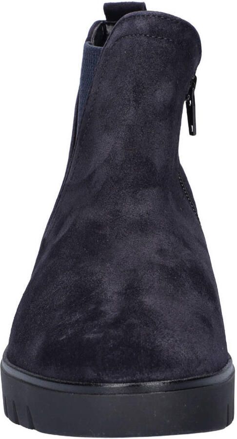 Gabor suède enkelboots met sleehak donkerblauw - Foto 2