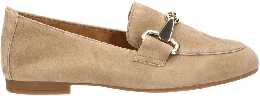 Gabor suède loafers lichtbruin