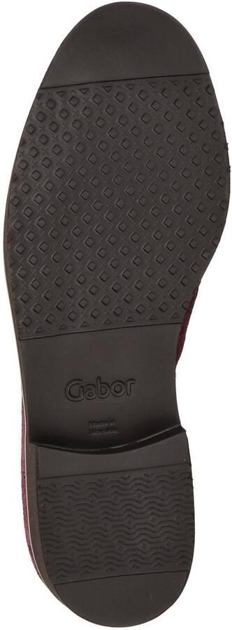 Gabor suède loafers met blokhak bordeaux - Foto 3