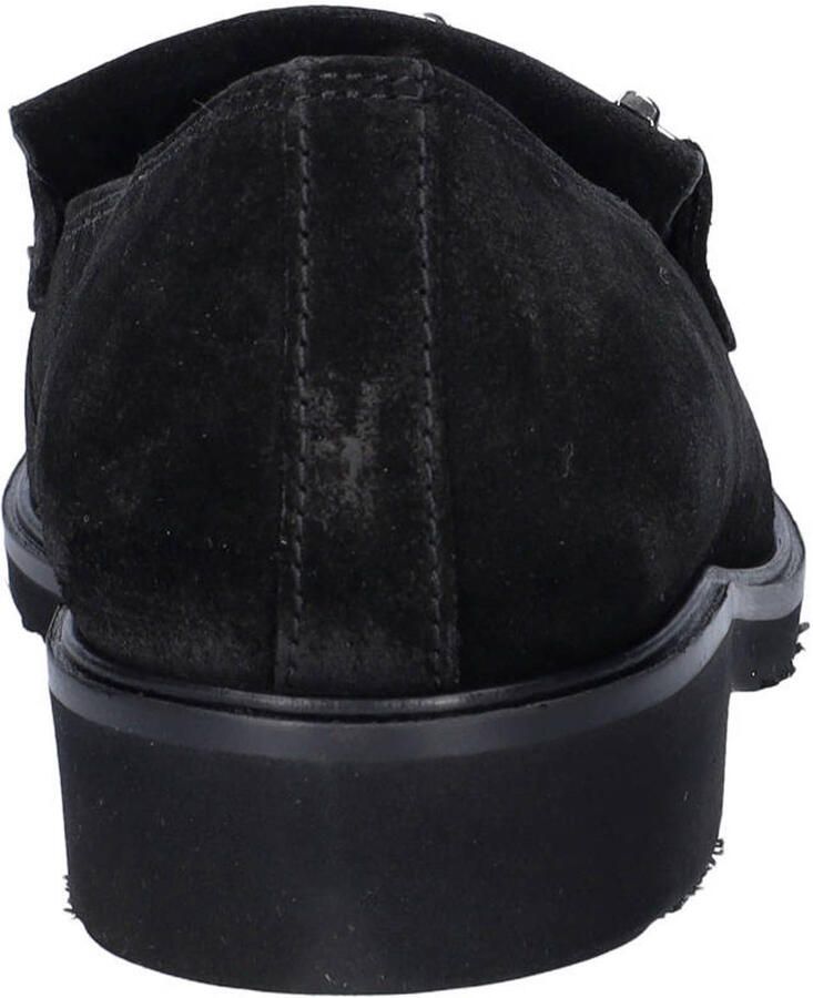 Gabor suède loafers met blokhak zwart - Foto 2