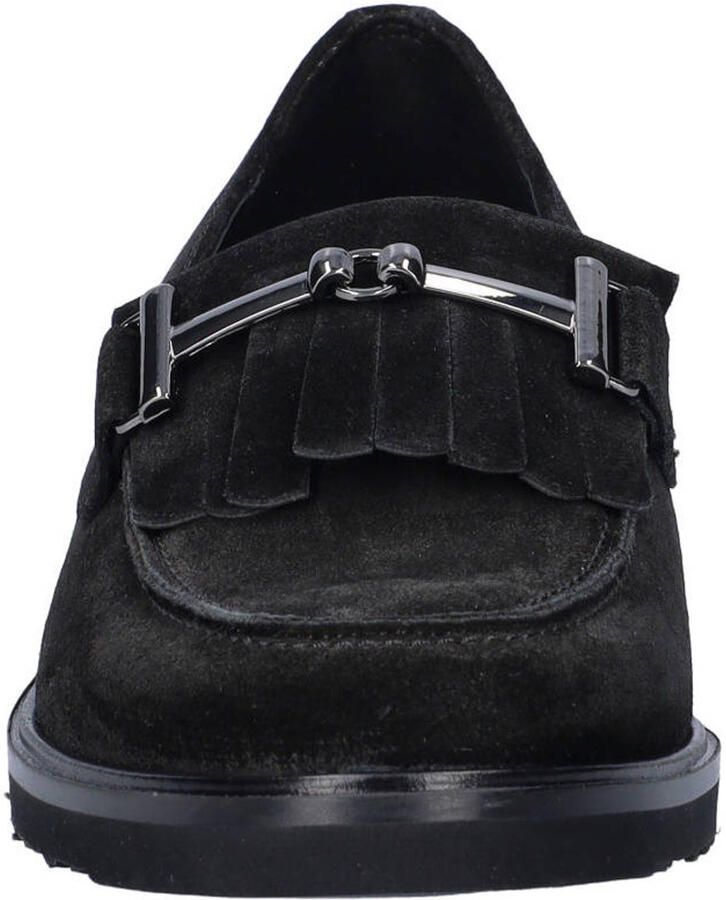 Gabor suède loafers met blokhak zwart - Foto 3