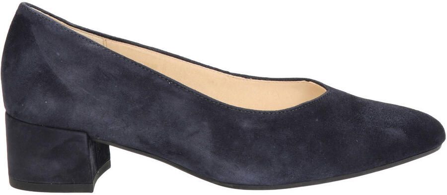 Gabor suède pumps donkerblauw