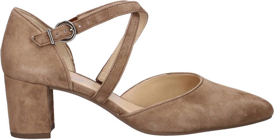 Gabor suède pumps lichtbruin