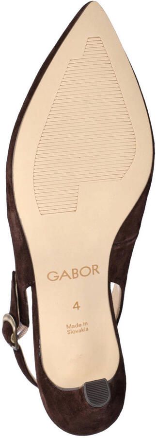 Gabor suède pumps met hak bruin - Foto 3