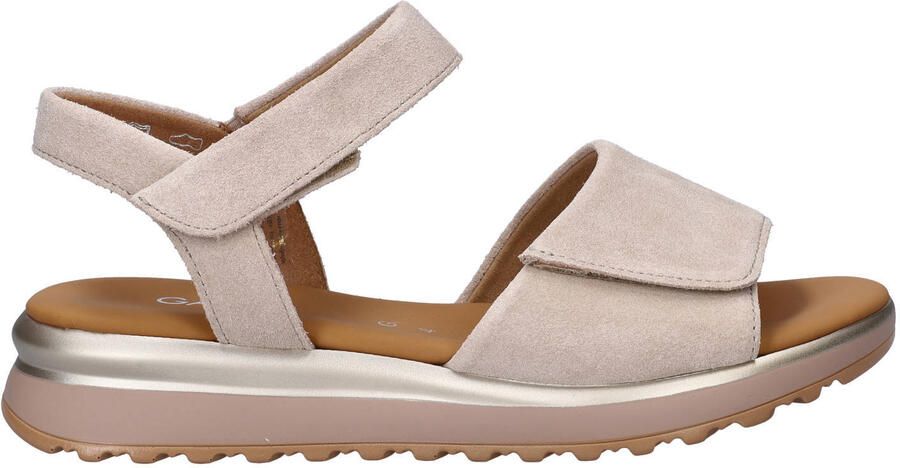Gabor suède sandalen beige