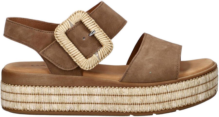 Gabor suède sandalen bruin