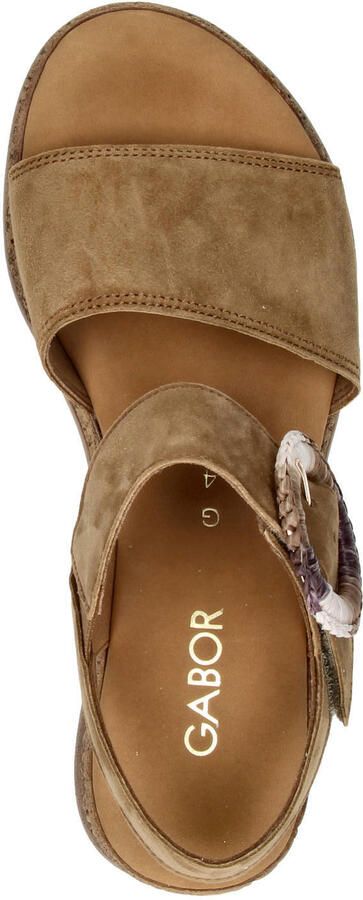 Gabor suède sandalen cognac - Foto 3