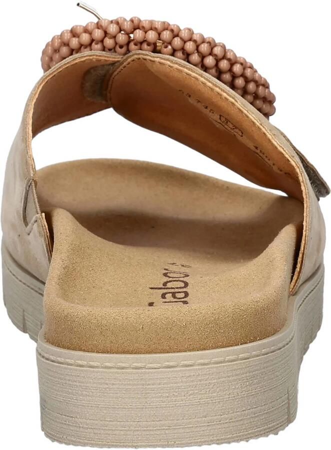 Gabor suède slippers beige