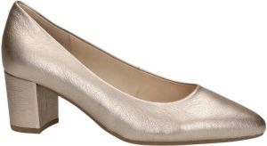 Gabor leren pumps goud