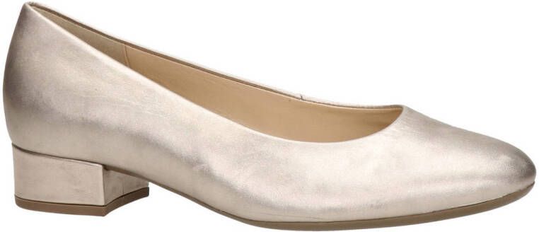 Gabor leren pumps met lage hak goud - Foto 1