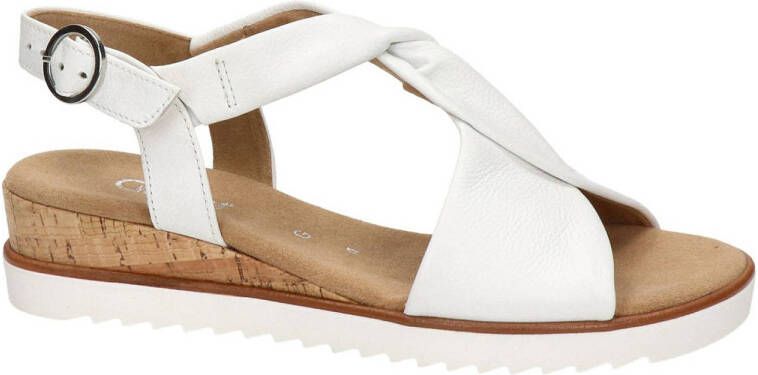 Gabor leren sandalen wit