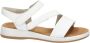 Gabor Witte Leren Sandalen Klittenbandsluiting White Dames - Thumbnail 1