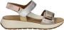 Gabor leren sandalen zilver goud roze - Thumbnail 1
