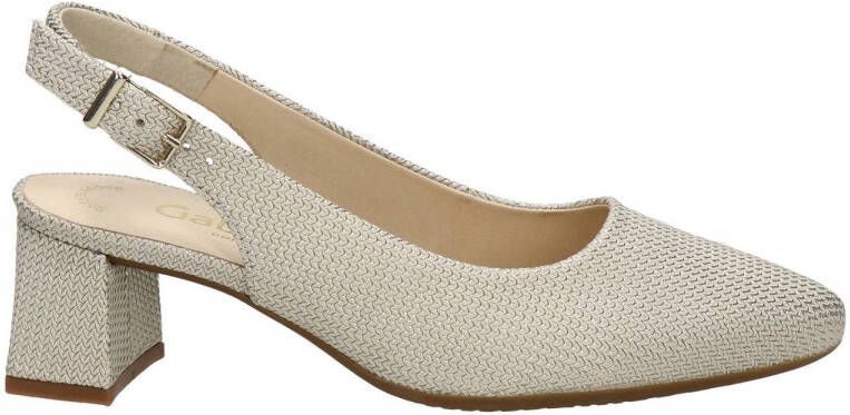 Gabor leren slingback pumps goud - Foto 2