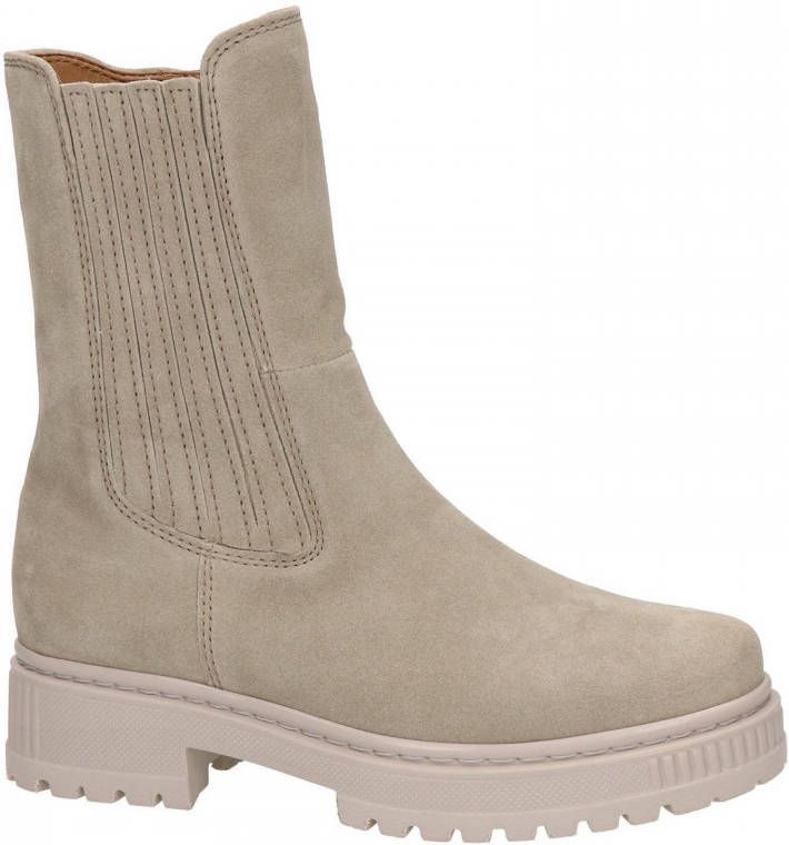 Gabor suède chelsea boots beige - Schoenen.nl