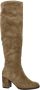 Gabor 95.629.14 Beige Lange velours laarzen smalle leest - Thumbnail 1