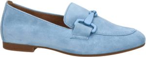 Gabor suède loafers met gesp blauw