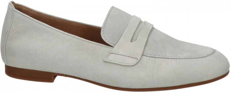 Gabor suède loafers mintgroen