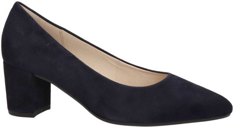 Gabor suède pumps donkerblauw