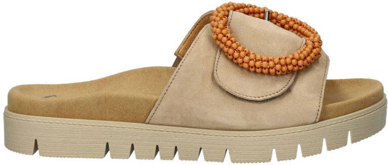 Gabor suède slippers beige