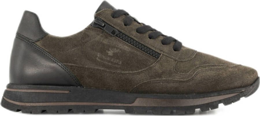 Gallus comfort leren sneakers kaki