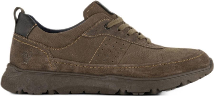 Gallus comfort suède veterschoenen bruin