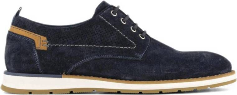 Gallus leren veterschoenen donkerblauw