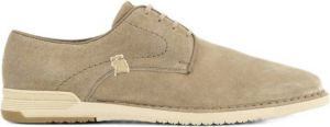 Gallus Zandkleurige leren veterschoen
