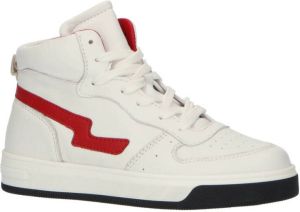 Gattino leren sneakers wit rood