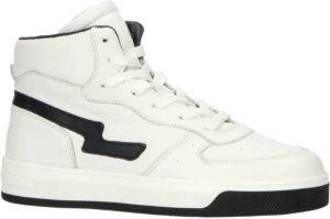 Gattino leren sneakers wit zwart