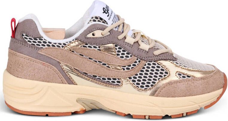 Genesis Footwear Women's G-Eco'99 Metallic Serial Sneakers beige