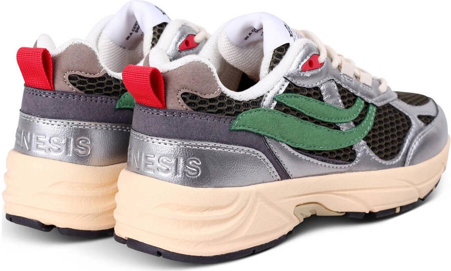 Genesis G-Eco 99 Contra Mesh sneakers zilver olijf - Foto 2