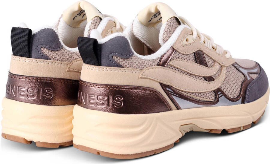 Genesis G-Eco 99 Metallic sneakers beige brons grijs - Foto 2